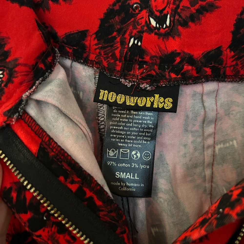 RARE Nooworks Wolverine High Waist Pleat Front Pants - Picture 3 of 4